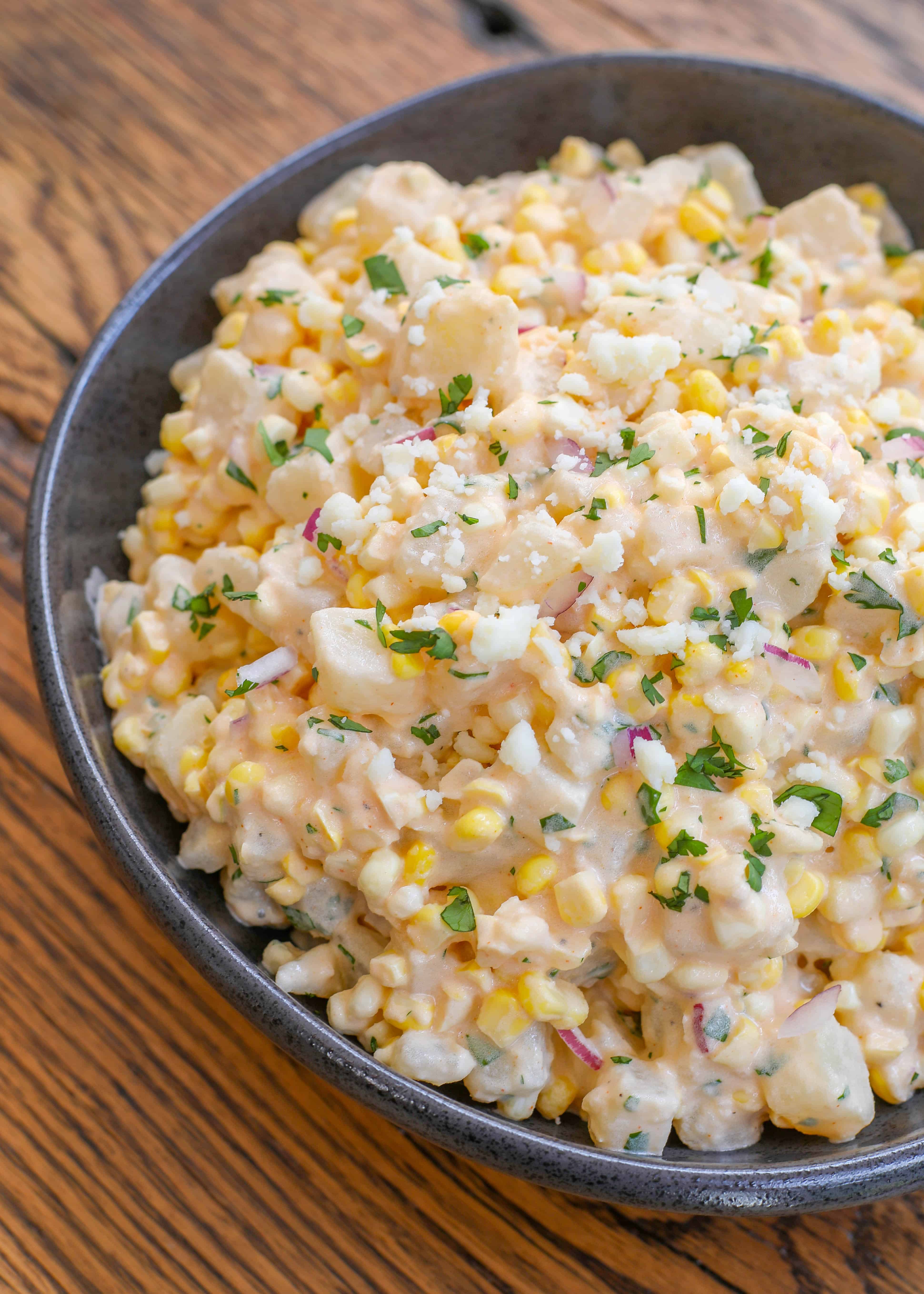Eloté Inspired: Creamy Mexican Street Corn Potato Salad Recipe